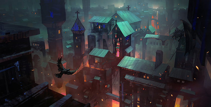 Illustration for article titled A Blood Red Sunset Over Osaka